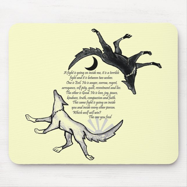 The Wolf that Feeds Mouse Pad (Front)