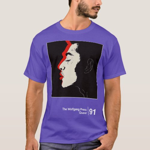 The Wolfgang Press Queer Minimalist Style Graphic  T_Shirt