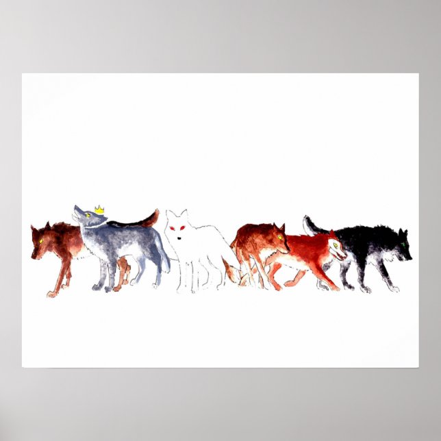 The Wolves of Winterfell Poster (Front)