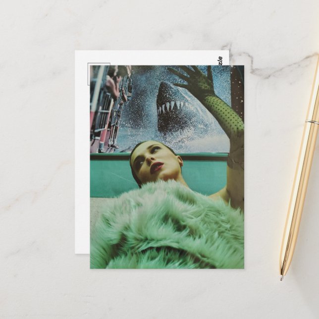 The Woman and the Shark Watch Tour Postcard (Front/Back In Situ)