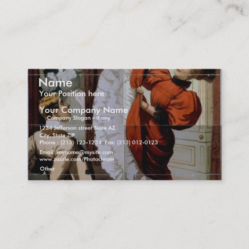 Customizable The Woman in Black, 'Hi-Tiddle-De-Hi-Ti' Retro The Business Card