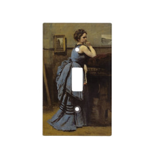 The Woman in Blue, 1874 Light Switch Cover