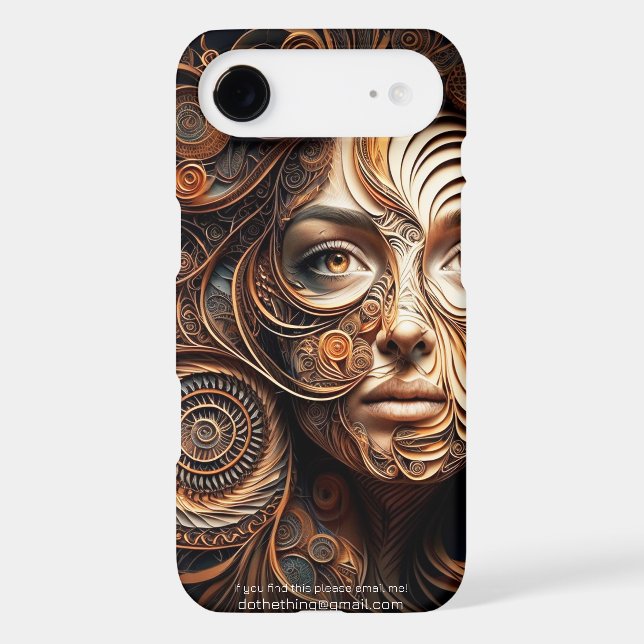 The Woman in the Spirals #1 Digital Abstract Case- Case-Mate Samsung Galaxy Case (Back)