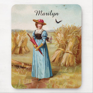 The Woman in the Wheat Field Mousepad