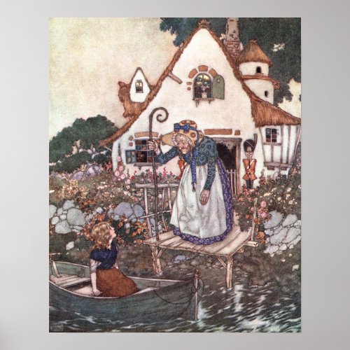 The Woman Learned in Magic by Edmund Dulac Poster