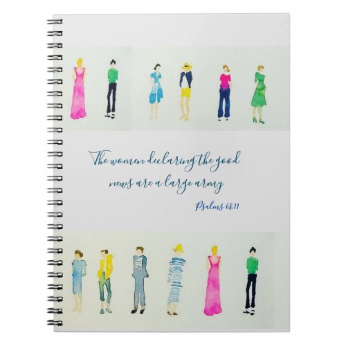 The woman proclaiming Tara Lillian artwork  Notebook