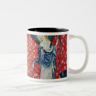 The Woman Receiving Wings to Flee the Dragon Two-Tone Coffee Mug