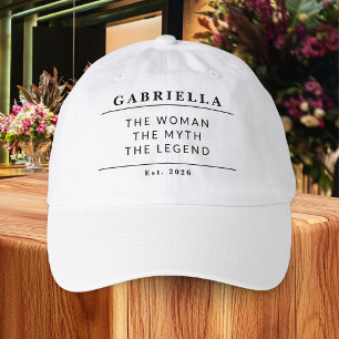 The Woman The Myth The Legend Custom Name Est Year Hat