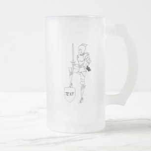 "The Woman, The Warrior, the Queen!" Frosted Glass Frosted Glass Beer Mug