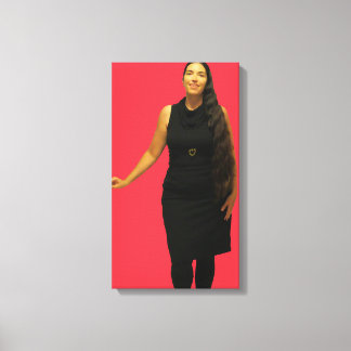The Woman With Long Hair Canvas Print