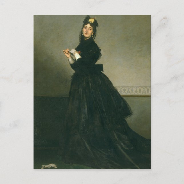 The Woman with the Glove, 1869 Postcard (Front)