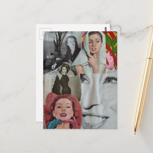 The Women Collage Postcard (Front/Back In Situ)