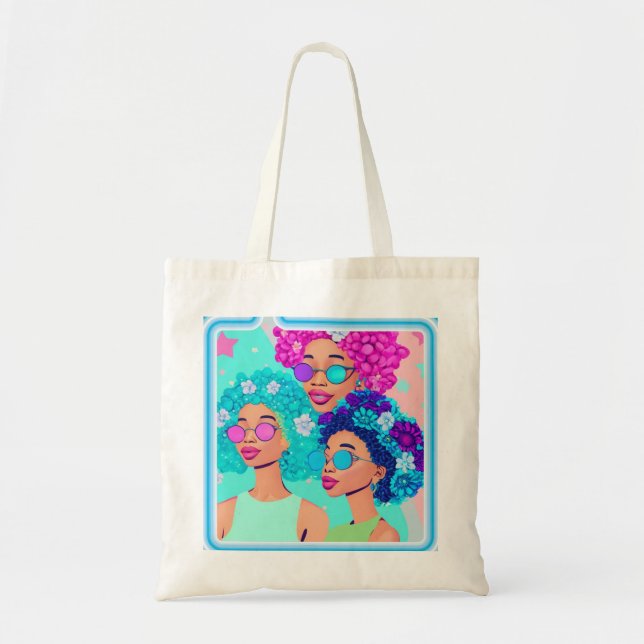 The Women with Flowers Tote Bag (Front)