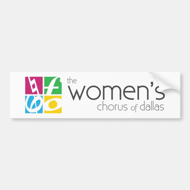 The Women's Chorus of Dallas Logo Bumper Sticker (Front)