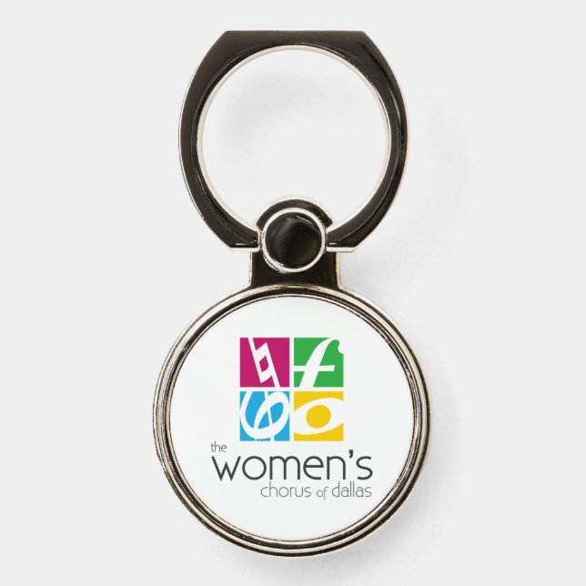The Women's Chorus of Dallas Logo Phone Ring Stand (Front)