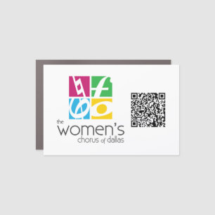 The Women's Chorus of Dallas Logo QR Code Car Magn Magnet