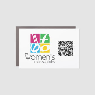The Women's Chorus of Dallas Logo QR Code Car Magn Magnet