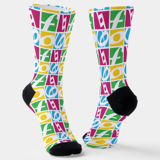 The Women's Chorus of Dallas Logo Socks (Angled)