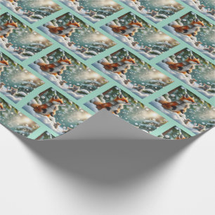 The Wonder of Snow Bubbles Wrapping Paper