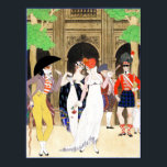 The Wonderful at the Royal Palace Poster<br><div class="desc">The Wonderful at the Royal Palace ( original La Merveilleuse au Palais Royal).
Fashion illustration in high resolution by George Barbier.</div>