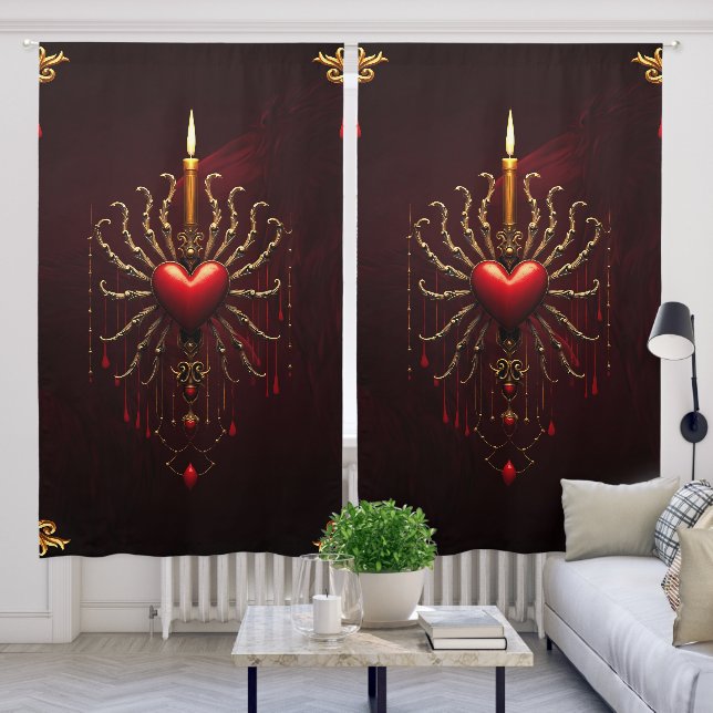 The wonderful beautiful art of gothic elegance.  blackout curtains (Living Room)