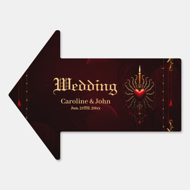 The wonderful beautiful art of gothic elegance.  sign (Front)