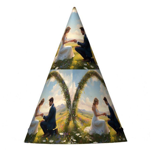 The Wonderful Wedding Proposal, Paper Party Hats (Front)