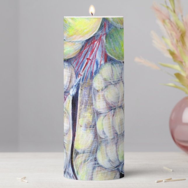 The Wonders of the Wet Market Pillar Candle (In Situ)