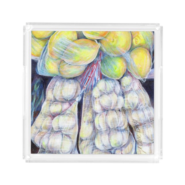 The Wonders of the Wet Markets, Singapore Acrylic Tray (Front)