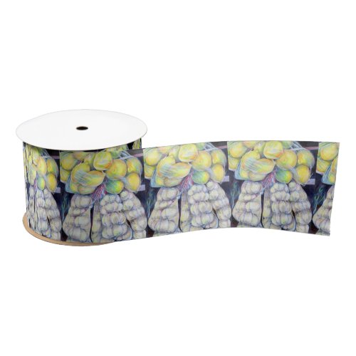 The Wonders of the Wet Markets Singapore Satin Ribbon