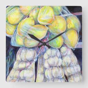 The Wonders of the Wet Markets, Singapore Square Wall Clock