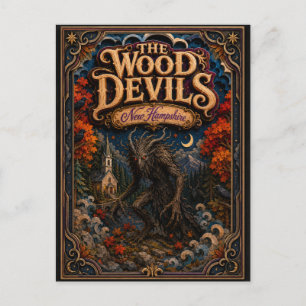 The Wood Devils New Hampshire Popcut Legends Postcard