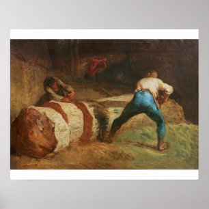 The Wood Sawyers, 1848 Poster