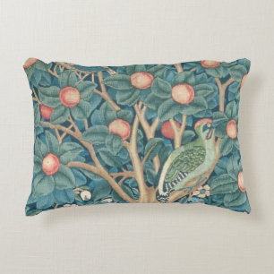The Woodpecker Tapestry, detail of the woodpeckers Accent Pillow