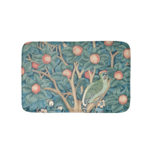 The Woodpecker Tapestry, detail of the woodpeckers Bathroom Mat