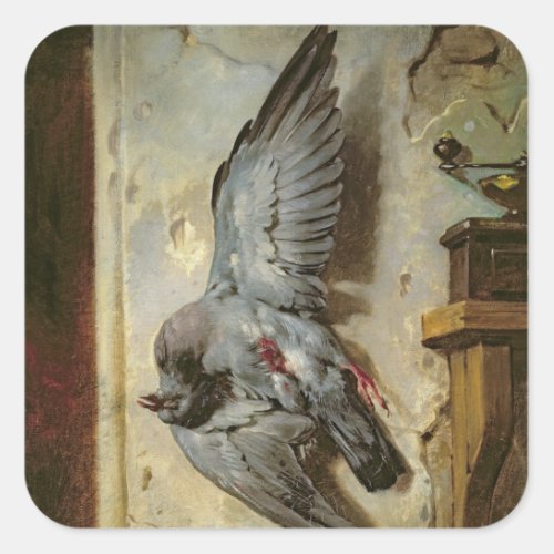 The Woodpigeon c1857 Square Sticker