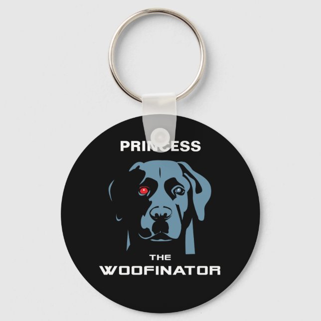 The Woofinator Labrador Keychain (Front)