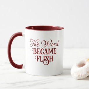 The Word Bible Verse Gospel of John Christian Red Mug