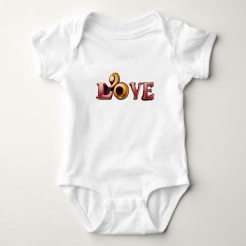 The word love baby bodysuit