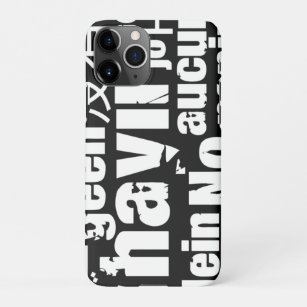 The word "No" in different languages iPhone 11Pro Case