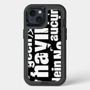 The word "No" in different languages iPhone 13 Case