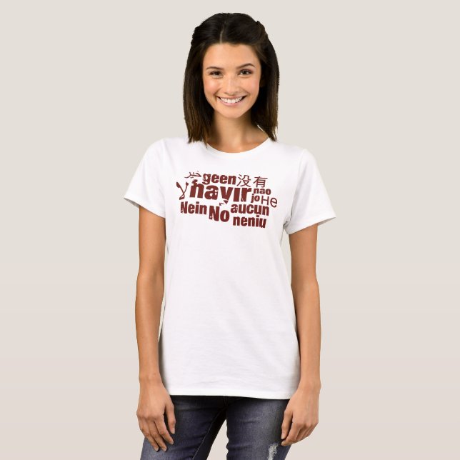 The word "No" in different languages... T-Shirt (Front Full)