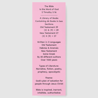 The WORD of God Bookmarks