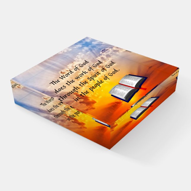 The Word of God  Paperweight (Angled)