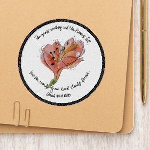 The Word of our God Stands Forever flower artwork Patch