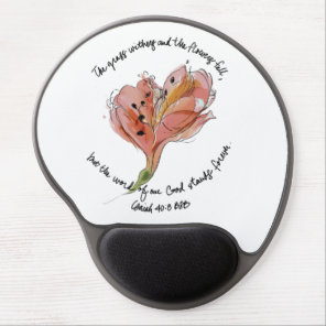 The Word of our God Stands Forever flower mousepad