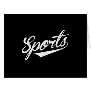 The word Sports  A funny ironic design that says S Cards