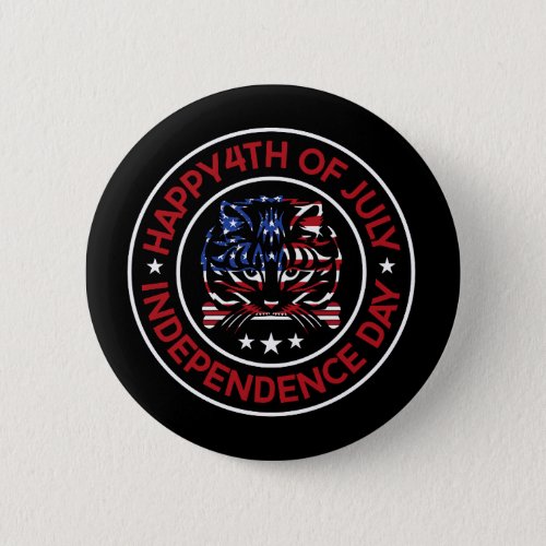 The words 4th of july button