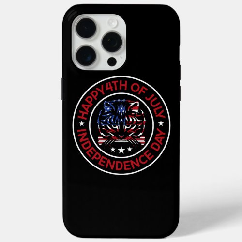 The words 4th of july iPhone 15 pro max case