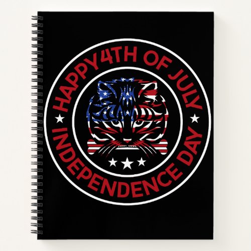 The words 4th of july notebook